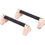 Pompstangen Krachttraining - Parallettes Trainingsuitrusting - Thuis Sportschool - Ergonomische Houten Handgrepen - 20 x 30 cm