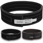 Power Lifting Riem - Hefboom Riem - Krachttraining Gym - Snelle Hefboom Sluiting - 10MM Dikte - Zwart