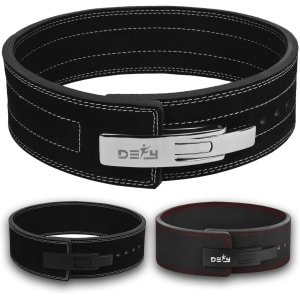 Power Lifting Riem - Hefboom Riem - Krachttraining Gym - Snelle Hefboom Sluiting - 10MM Dikte - Zwart