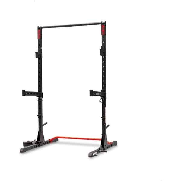 Power Rack - Krachtrek Kooi - Veilig Krachttrainen - Verstelbare J-haken - 206 cm Hoog - Zwart