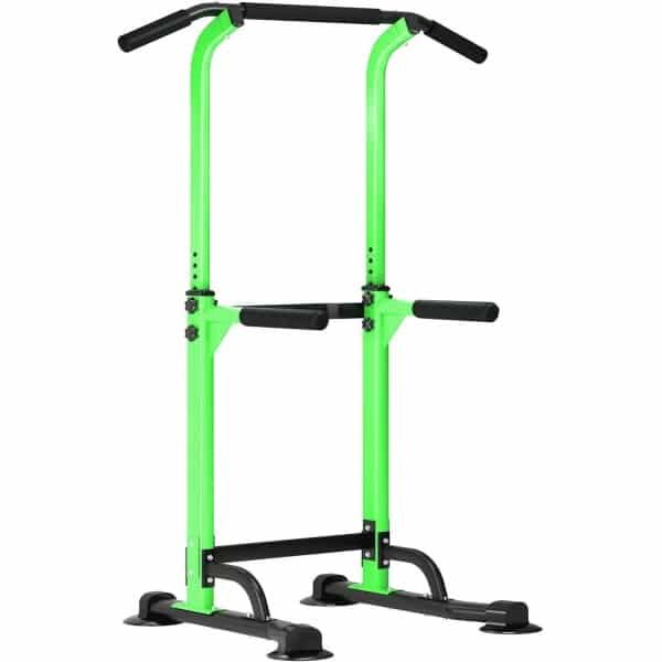 Power Tower Dip Station - Verstelbare Hoogte Krachttraining Apparatuur voor Thuisgym