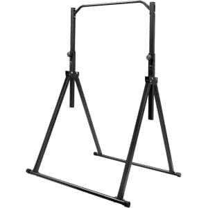 Power Tower - Krachtstation Trainingsapparaat - Thuis Krachttraining - Opvouwbaar In Hoogte Verstelbaar - 200 kg - Zwart