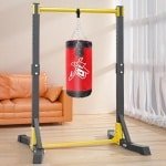 Power Tower - Optrekstation Dipstation - Krachttraining Thuis - 11 Hoogteposities - 180 kg Draagvermogen - Zwart