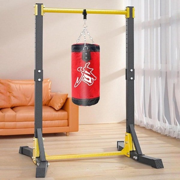 Power Tower - Optrekstation Dipstation - Krachttraining Thuis - 11 Hoogteposities - 180 kg Draagvermogen - Zwart