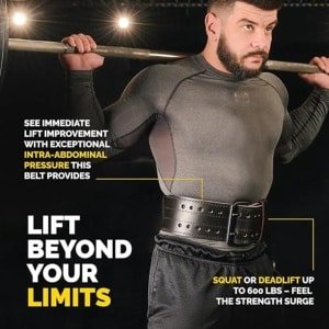 Premium gewichtsriem van 5 mm van echt leer | Comfortabele deadlift en powerlifting riem voor krachttraining