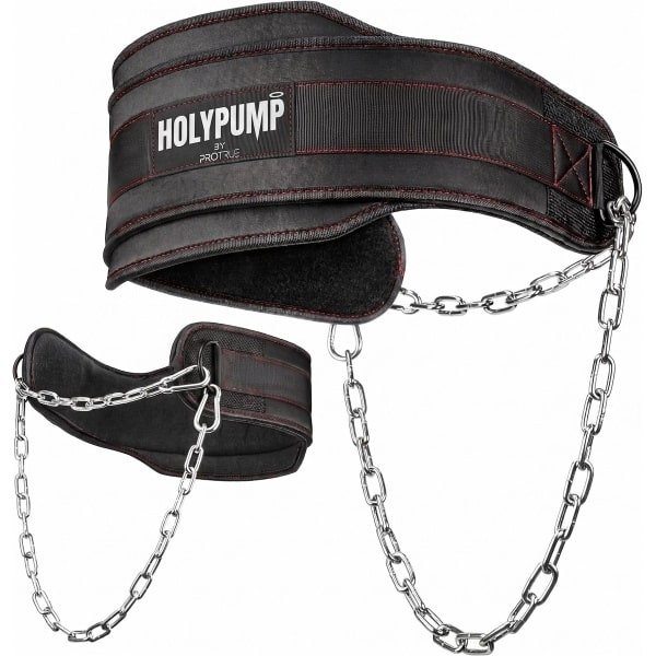 ProTrue® Dip Belt - Dip Riem met Ketting - Weight Belt - Dipping Powerlift Riem - Gewicht Pull Ups Gordel voor Lifting, Krachttraining, Crossfit, Calisthenics, Bodybuilding en Fitness