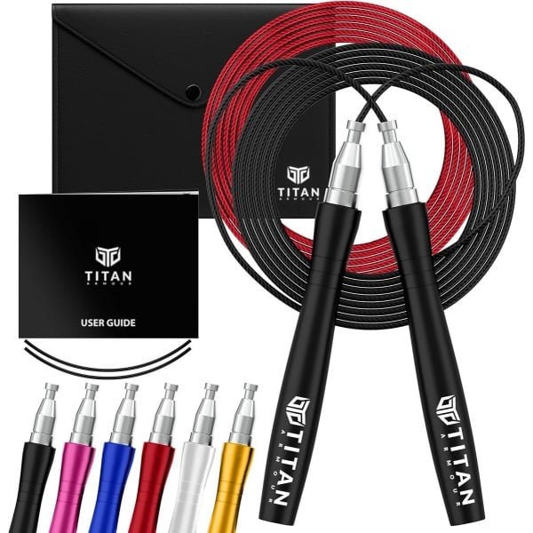 Professioneel Speed Rope Springtouw met Zelfsluitende Handgrepen - Verstelbaar voor Boksen, Crossfit en Fitness