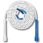 Professioneel Springtouw - Kralen Touw - Cardio & Trucs - Verstelbare Lengte - 3 Meter - Blauw Wit