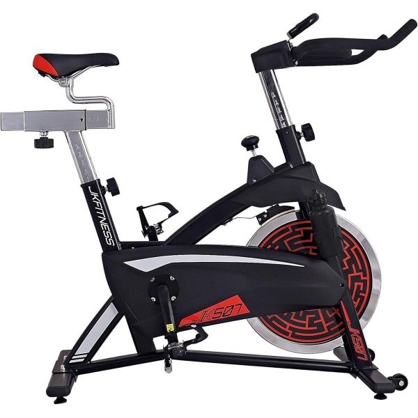 Professionele Hometrainer Spinfiets met 22 kg Vliegwiel en Riem Aandrijving voor Thuisgebruik
