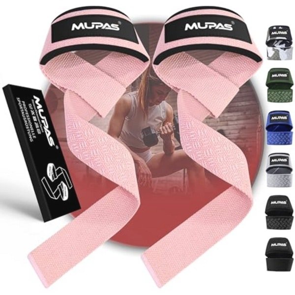Professionele Lifting Straps 58.5 cm - Antislip Silicone Gym Straps voor Krachttraining en Bodybuilding