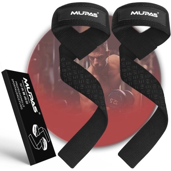 Professionele Lifting Straps voor Krachttraining en Bodybuilding - Antislip Siliconen Gym Straps (58,5 cm) voor Fitness, Deadlifting en Gewichtheffen