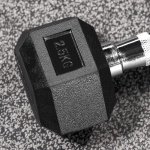 Professionele Rubberen Halters Set met Zeshoekige Kop voor Krachttraining Thuis en Sportschool