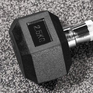 Professionele Rubberen Halters Set met Zeshoekige Kop voor Krachttraining Thuis en Sportschool