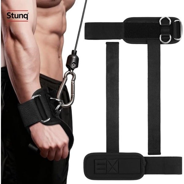 Professionele gewichthefbanden met D-ring - 2 stuks heavy-duty polssteunen voor krachttraining