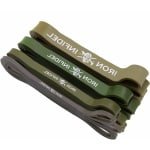 Pull Up Band Set - Weerstandsbanden Fitness - Krachttraining Opbouwen - Natuurlijk Rubber Materiaal - 4 Banden Set - Groen