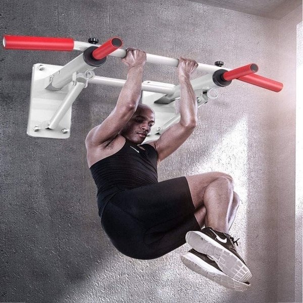 Pull-up Bar Wandmontage - Chin Up Bar Krachttraining - Thuis Fitness - Multi Grip Posities - 300kg Draagkracht - Zwart