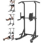 Pull-uprek - Vrijstaand pull-uprek - Multifunctioneel fitnessapparaat voor krachttraining - 200 × 110 × 87 cm, zwart