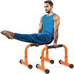Push Up Bar en Dip Bar voor Krachttraining - Parallettes met Comfortabele Grip voor Calisthenics, Gymnastiek en Crossfit