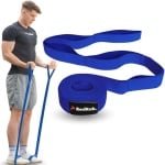 RED RAB Resistance band fabric voor krachttraining - 245 cm lange weerstandsbanden stof met 12 lussen - weerstandsband stof, fitness band, fitness elastiek, weerstand elastiek sport, weerstand band
