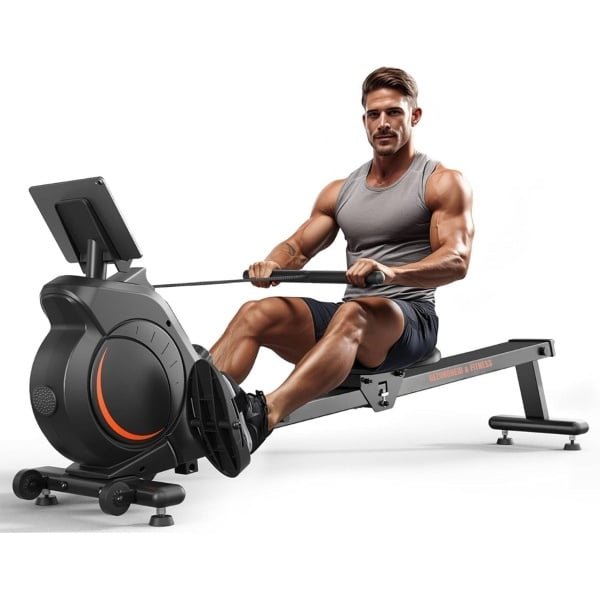 REN® Roeitrainer - Hometrainer - Roeitrainers - Roeitrainers Inklapbaar - Zwart - 94cm x 21cm x 51cm