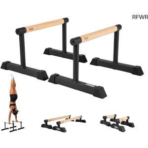 RFWR® Houten Parallettes voor Calisthenics en Crossfit - Ideaal voor Thuis en Commercieel Gebruik