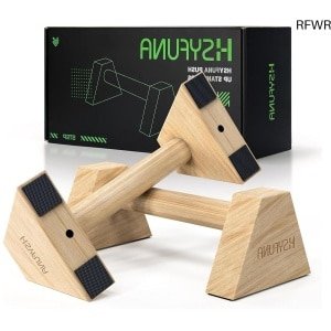 RFWR® Houten Push-Up Stangen voor Spiertraining en Krachttraining - Antislip Handgrepen