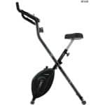 RFWR® Inklapbare hometrainer met verstelbaar stuur en zadel, hartslagmeter, lcd-display, en Silence Fit-systeem