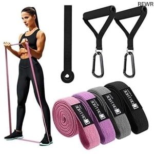 RFWR® Lange Elastische Weerstandsband Set voor Krachttraining en Fitness