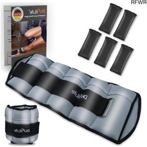 RFWR® Set van 2 Verstelbare Enkelgewichten voor Benen en Armen - Krachttraining Gewichtsmanchetten 2 x 2,5 kg en 2 x 4,5 kg