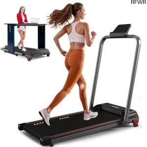 RFWR® Thuis Loopband met 2,25 pk Motor en 4% Hellingsfunctie voor Wandelen en Hardlopen