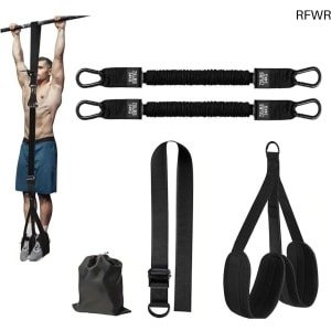 RFWR® Verstelbare Pull-Up Hulp Bands voor Krachttraining - Zware Weerstandsbanden met D-Ringen