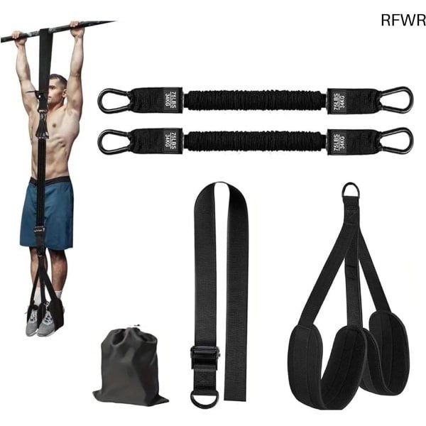 RFWR® Verstelbare Pull-Up Hulp Bands voor Krachttraining - Zware Weerstandsbanden met D-Ringen