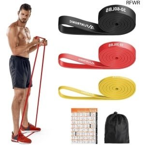 RFWR® Weerstandsbandenset - 4 niveaus voor Krachttraining, Yoga en Pilates