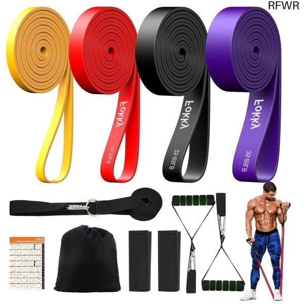 RFWR® Weerstandsbandenset met 4 Niveaus voor Krachttraining en Flexibiliteit