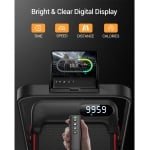 ROBORE U18F loopband met 15% hellingshoek, maximale snelheid van 10,5 km/u, 2,5 pk motor, 3 hellingsniveaus, maximaal draagvermogen van 136 kg, led-display, laag geluidsniveau, voor thuis en op kantoor