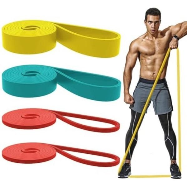 ROSAPOAR Pull Up Resistance Bands Assist Oefening Workout Band Set voor Fitness Kracht Gewichtheffen en Powerlifting - Stretch Mobiliteit Assistance Bands Thuis Gym/Crossfit Training