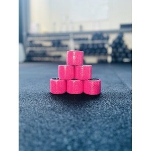 RXpursuit 6-Pack Roze Premium Sticky Stretch Lifting Thumb Hookgrip Tape for Weightlifting, CrossFit, Powerlifting, Strength Training. Athletic Sport Tape