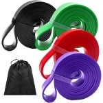 Rekbanden Set - Trainingsbanden Optrekbanden - Krachttraining Lichaamsstrekking - Verstelbare Weerstand - 2.08m Lengte - Multicolor