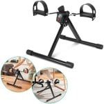 Revalidatiefiets | Hometrainer armen benen | Mini hometrainer | Rotor fiets | Oefenfiets senioren | Opvouwbare hometrainer | Fitness voor ouderen | Thuisrevalidatie | Revalidatieapparaat | Bureaufiets | zwart