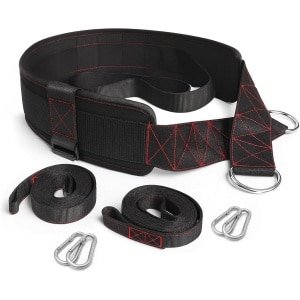 Riem om te trekken voor krachttraining met verstelbare sluiting en accessoires