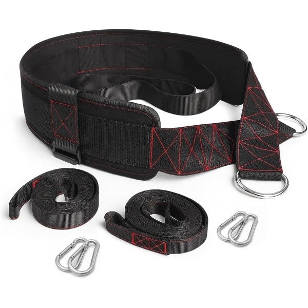 Riem om te trekken voor krachttraining met verstelbare sluiting en accessoires