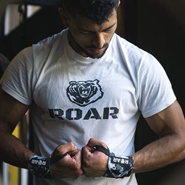 Roar® Sportieve polsbandages, crossfit polsbandages voor dames en heren, polsbandages voor sportschool, calisthenics, spieropbouw, gewichtheffen