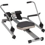 Roeimachine Hydraulisch - Roeitrainer Fitness - Cardio Training - Instelbare Weerstand - 15-55 kg - Zilver Zwart