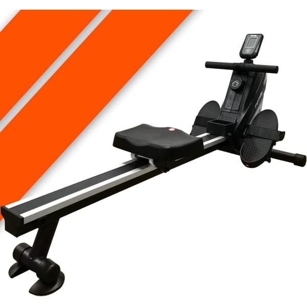 Roeimachine voor thuis - Fitness apparaat - Cardio training - 8 weerstandsniveaus - Opvouwbaar ontwerp - Zilverkleurig