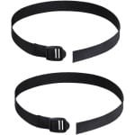 Roeiriemen Set - Voetriemen Fitness - Roeitraining - Verstelbaar Nylon - 2 Stuks - Zwart
