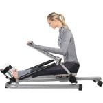 Roeitrainer - Fitnessapparaat - Cardio Training - Opvouwbaar ontwerp - 106cm - Zilver zwart