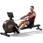 Roeitrainer - Full Body Trainer - Thuis Fitness - 16 Weerstandsniveaus - Geschikt voor lange gebruikers - Zwart