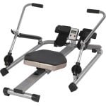 Roeitrainer - Indoor roeiboot - Full body training - Verstelbare weerstand - 106 x 66 x 10 cm - Zilver zwart