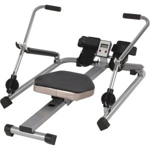 Roeitrainer - Indoor roeiboot - Full body training - Verstelbare weerstand - 106 x 66 x 10 cm - Zilver zwart