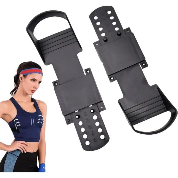Roeitrainer Pedalen - Vervangende Pedaalset - Fitness Verbeteren - Antislip Textuur - 31x10 cm - Zwart